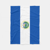 El Salvador Flag Fleece Deken (Voorkant)