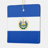 El Salvador Flag Keramisch Ornament (Links)