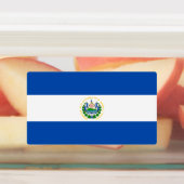 El Salvador Flag Labels (Aangebracht)
