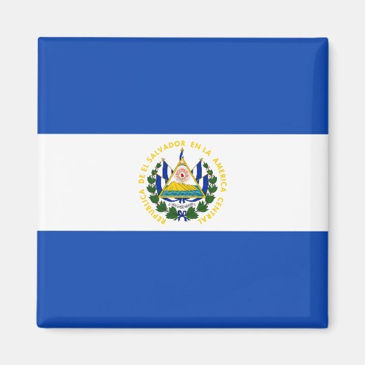 El Salvador Flag Magneet (Voorkant)