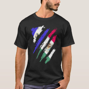 El Salvador Flag Mexico Groot Patriot Land Stri T-shirt