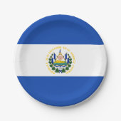 El Salvador Flag Papieren Bordje (Voorkant)