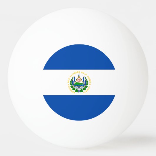 El Salvador Flag Pingpongballen (Voorkant)