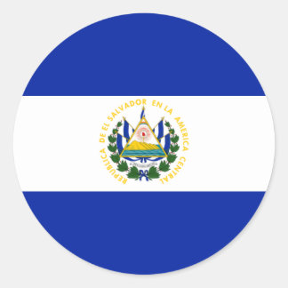 El Salvador Flag Ronde Sticker