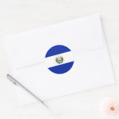 El Salvador Flag Ronde Sticker (Envelop)