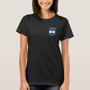 El Salvador Flag Salvadorean Roots Salvadoran Fl T-shirt
