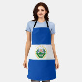 El Salvador Flag Schort (Gedragen)