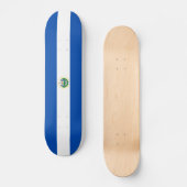 El Salvador Flag Skateboard (Voorkant)