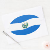 El Salvador Flag Sticker (Envelop)