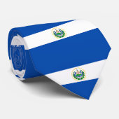El Salvador Flag Stropdas (Opgerold)