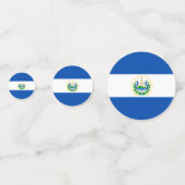 El Salvador flag Table Confetti (Derrière)