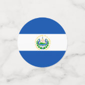 El Salvador flag Table Confetti (Petit recto)
