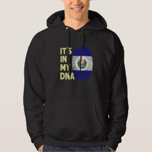 El Salvador in mijn dna Salvadoreaanse vlaggenteam Hoodie