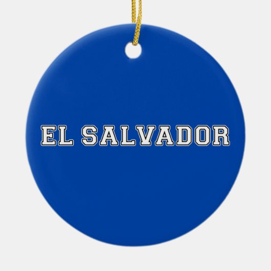 El Salvador Keramisch Ornament (Voorkant)