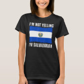 El Salvador Map Flag Salvadoran Roots Heritage Pat T-shirt (Voorkant)