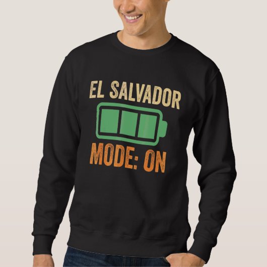 El Salvador-modus op batterijontwerp Trui (Voorkant)