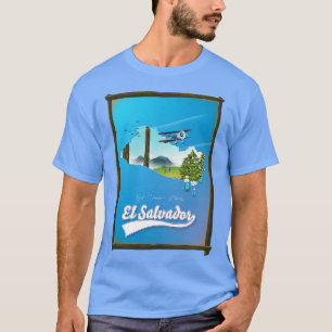 El Salvador reiskaart T-shirt