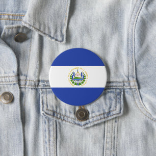 El Salvador Ronde Button 7,6 Cm