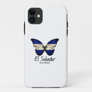 El Salvador, Salvadoriaanse vlag, vlinder omwikkel iPhone 11 Hoesje