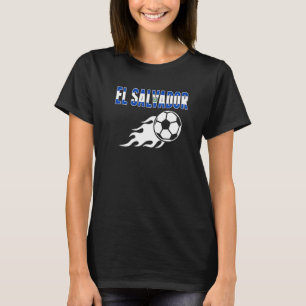 El Salvador Soccer Fans Salvadoran Flag Football T-shirt