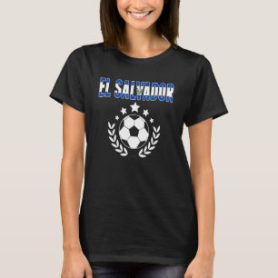 El Salvador Soccer Fans Salvadoran Flag Football T-shirt