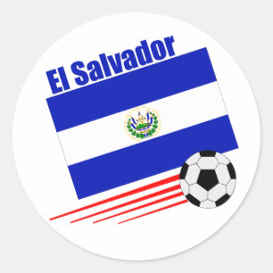 El Salvador Soccer Team Ronde Sticker