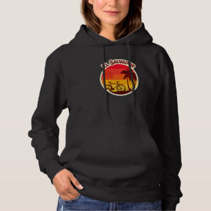 El Salvador Surfstad Sv Sivar Surfer Salvadoriaan Hoodie