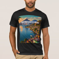 El Salvador Travel Vintage Poster Coatepeque Lake