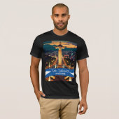 El Salvador Travel Vintage Poster San Salvador T-shirt (Voorkant volledig)