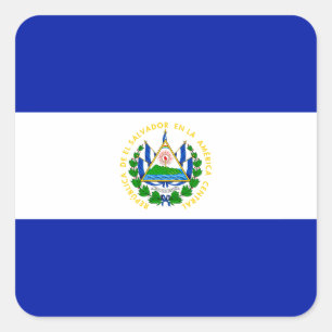El Salvador Vierkante Sticker