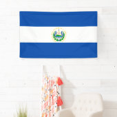 El Salvador vlag Banner (Insitu)