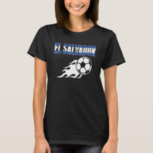 El Salvador Voetbal Fans Salvadoraanse vlag Voetba T-shirt