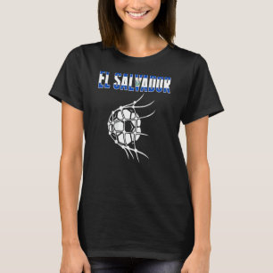 El Salvador Voetbalbal In Net Ondersteuning Salvad T-shirt
