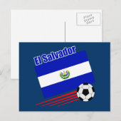 El Salvador-voetbalteam Briefkaart (Voorkant / Achterkant)