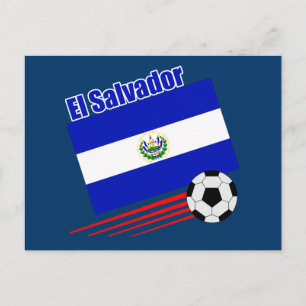El Salvador-voetbalteam Briefkaart