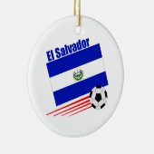 El Salvador-voetbalteam Keramisch Ornament (Rechts)