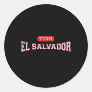 El Salvadoraans team El Salvador in nood Ronde Sticker