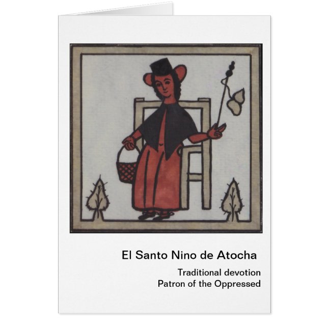 El Santo Nino de Atocha Card (Voorkant)