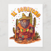 El Squatcho Bigfoot met Maraca, Sombrero en Ponc (Achterkant)
