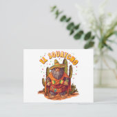 El Squatcho Bigfoot met Maraca, Sombrero en Ponc Briefkaart (Staand voorkant)