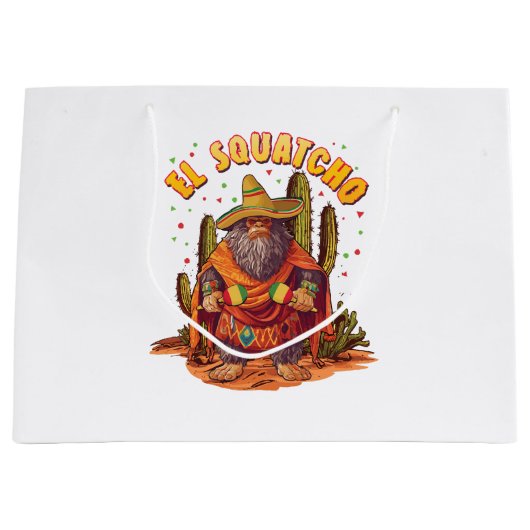 El Squatcho Bigfoot met Maraca, Sombrero en Ponc Groot Cadeauzakje (Voorkant)