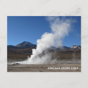 El Tatio Geyser, Atacama woestijn, Chili Briefkaar Briefkaart