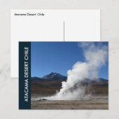 El Tatio Geyser, Désert d'Atacama, Carte postale C (Devant / Derrière)