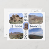 El Teide, Tenerife carte postale personnalisée (Devant / Derrière)