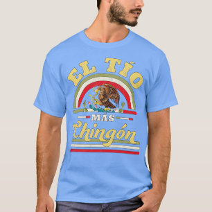 El Tio Mas Chingon Mexicaanse vlag oom T-shirt