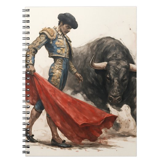 El torero y el toro notitieboek (Voorkant)
