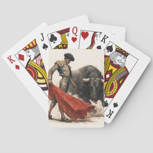 El torero y el toro pokerkaarten (Achterkant)