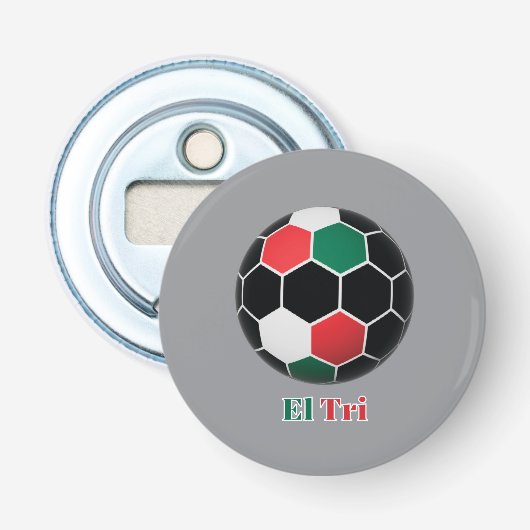 El Tri Button Flesopener (Voorkant)