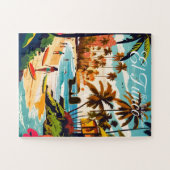 El Tunco El Salvador Reizen Retro Poster Legpuzzel (Horizontaal)