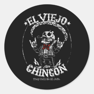 El Viejo Mas Chingon Cinco De Mayo Mexicaans Ronde Sticker